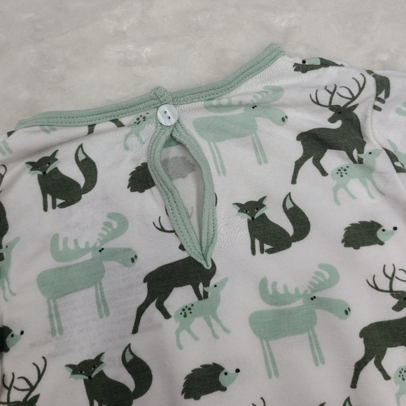 Kickee Pants Natural Animal print gown size 3-6 months - Picture 7 of 7